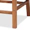 Baxton Studio Caspia MidCentury Modern Walnut Brown Mahogany Wood and Natural Rattan Counter Stool 212-12812-ZORO - alternate 7